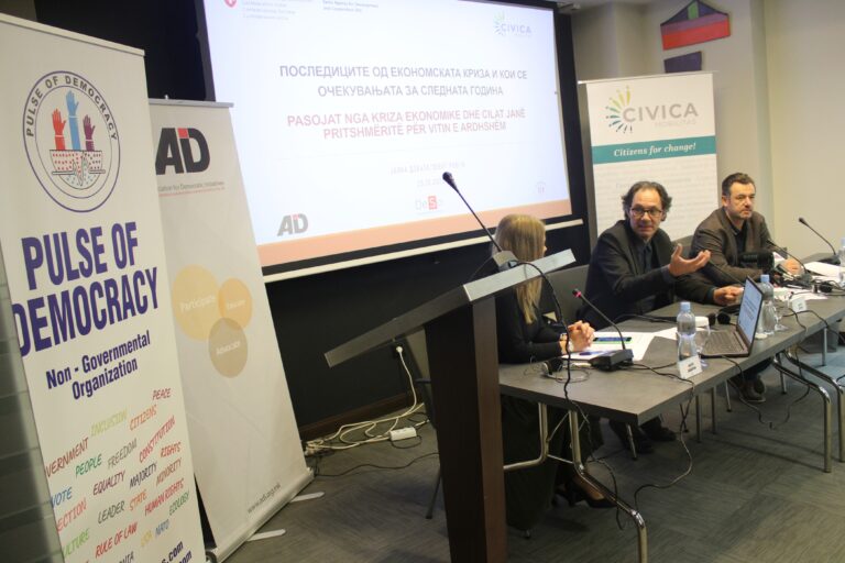 PASOJAT NGA KRIZA EKONOMIKE DHE CILAT JANË PRITSHMËRITË PËR VITIN E ARDHSHËM/ПОСЛЕДИЦИТЕ ОД ЕКОНОМСКАТА КРИЗА И КОИ СЕ ОЧЕКУВАЊАТА ЗА СЛЕДНАТА ГОДИНАPASOJAT NGA KRIZA EKONOMIKE DHE CILAT JANË PRITSHMËRITË PËR VITIN E ARDHSHËM/